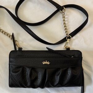 Juicy Couture Black Crossbody Bag with Gold Chain